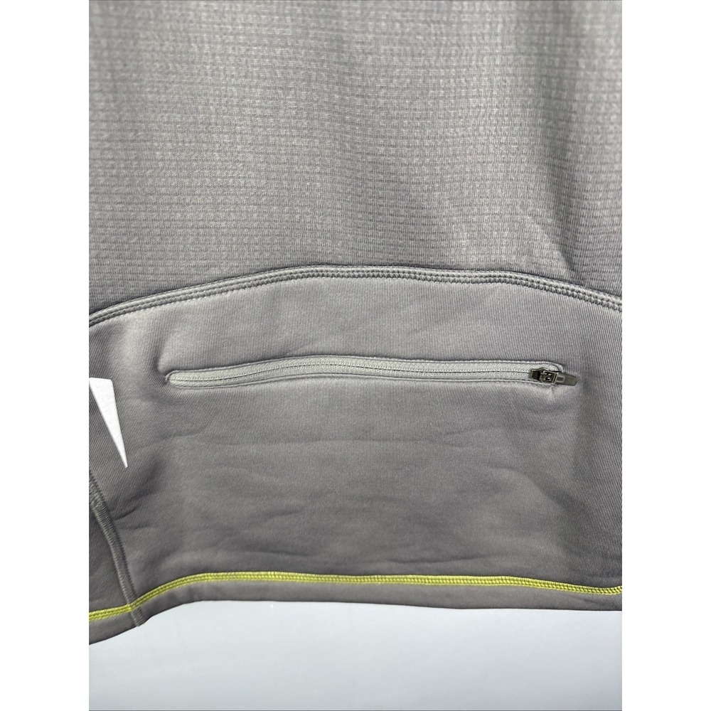LL Bean Vest Jacket Mens L Yellow Gray Wind Pro Polartec Full Zip Outdoor NWT - Picture 7 of 9